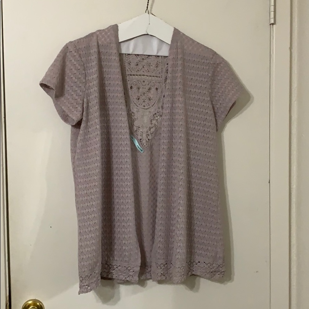 Maurice’s vest/Shell in light mauve beige-ish